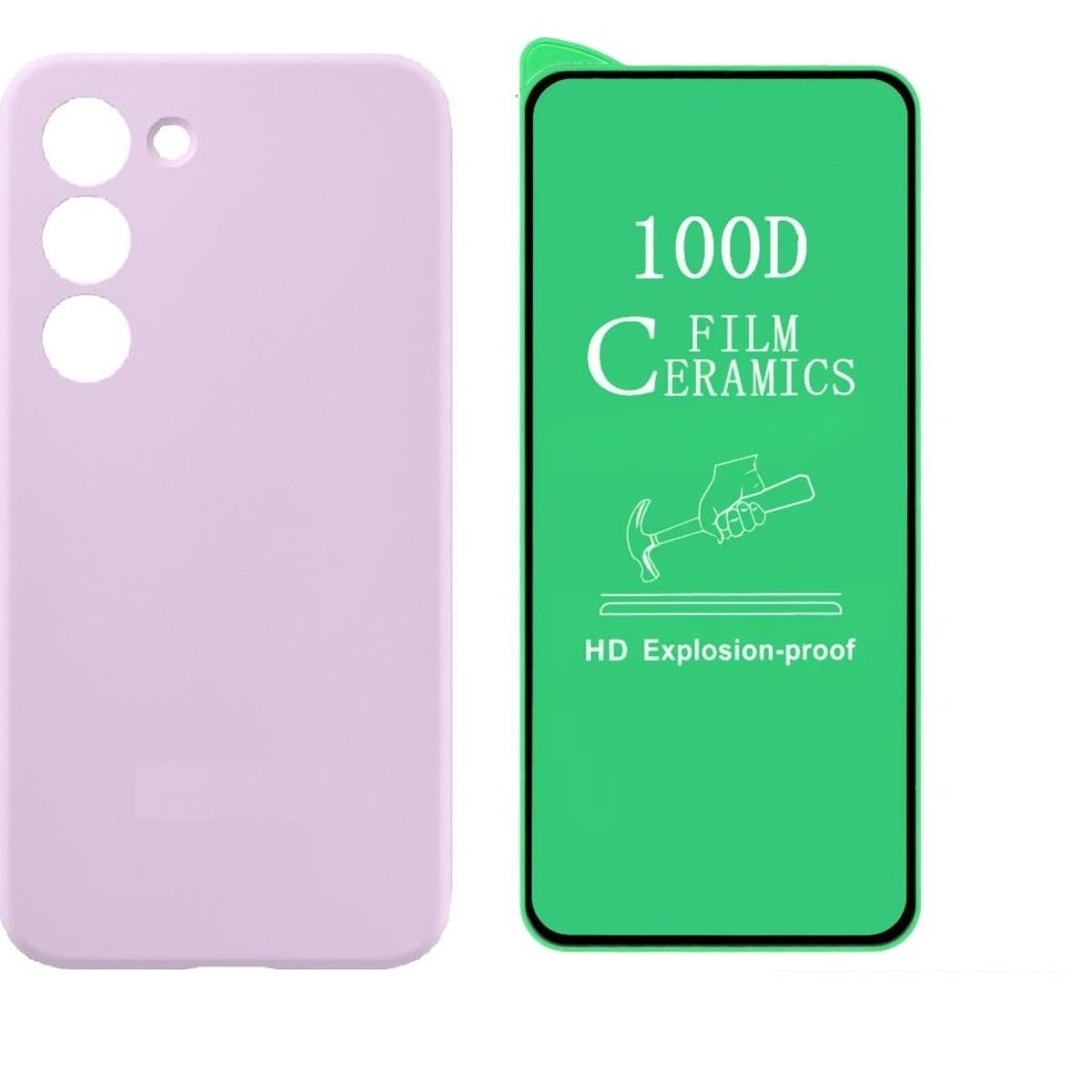 GENERICO - Estuche Silicone Case  Vidrio Cerámico Para Samsung S23 Fe