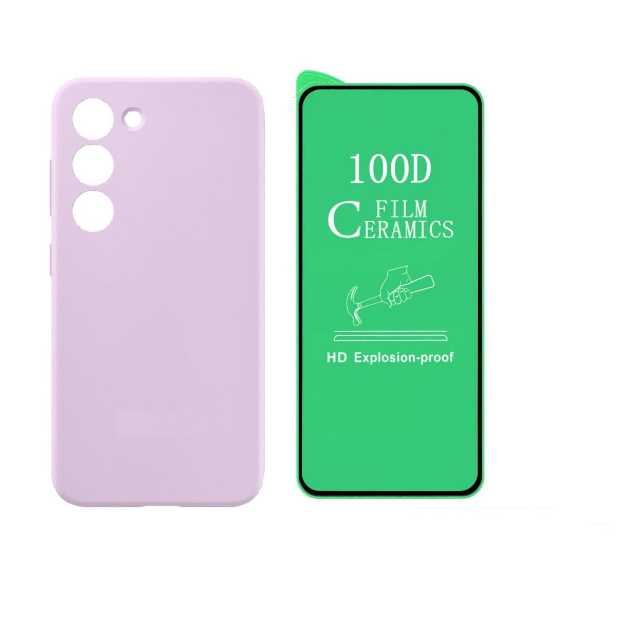 GENERICO - Estuche Silicone Case  Vidrio Cerámico Para Samsung S23 Fe