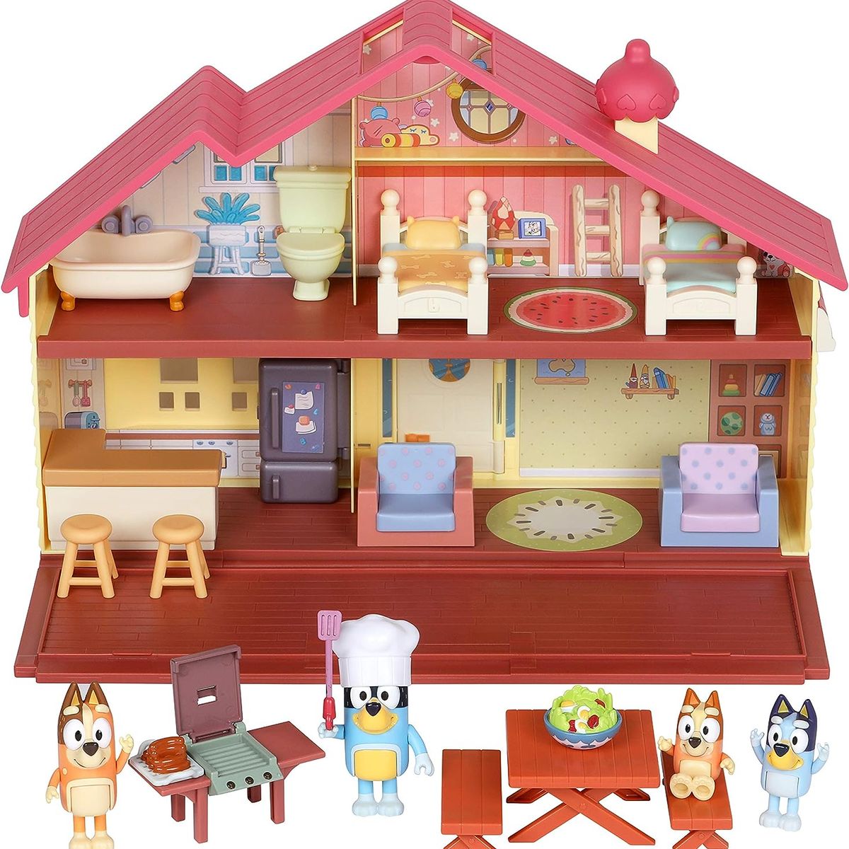 BOING TOYS - Casa Bluey Mega Bundle Playhouse 4 Figuras