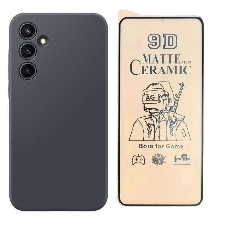 GENERICO - Estuche Silicone Case  Vidrio Cerámico Matte Para Samsung S23 Fe