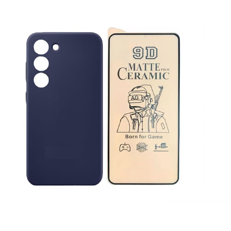 GENERICO - Estuche Silicone Case  Vidrio Cerámico Matte Para Samsung S23 Fe