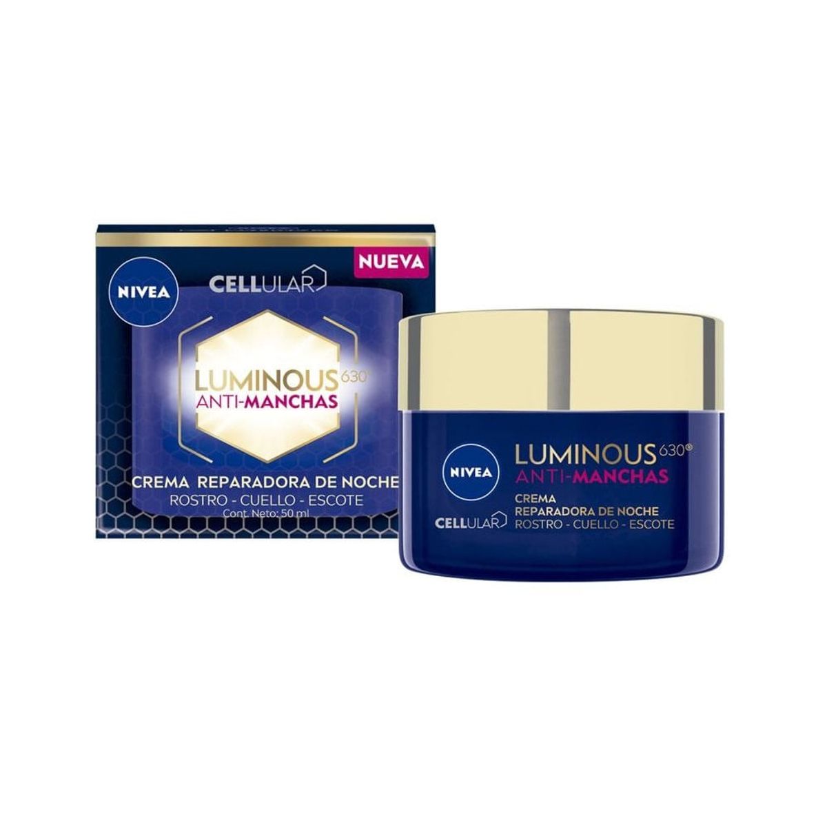 NIVEA - Crema Nivea Cellular Luminous Noche X 50ml