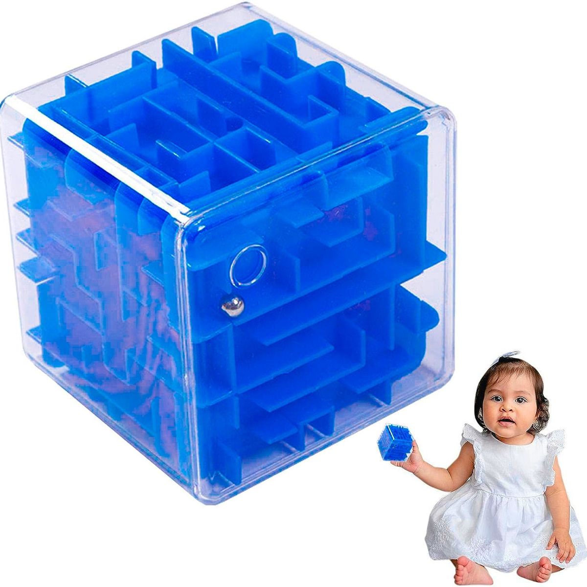 DAYOSHOP - Cubo Laberinto 3d Mágico Juego Didáctico Aprendizaje