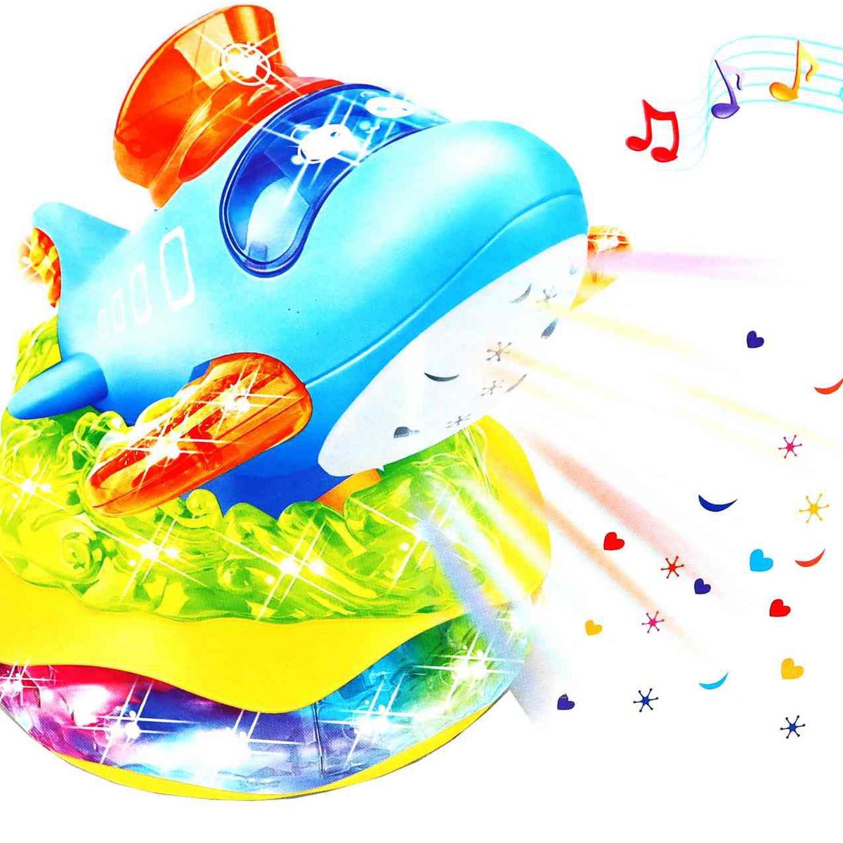 DAYOSHOP - Juguete De Avión Interactivo Musica Movimiento  Baterias