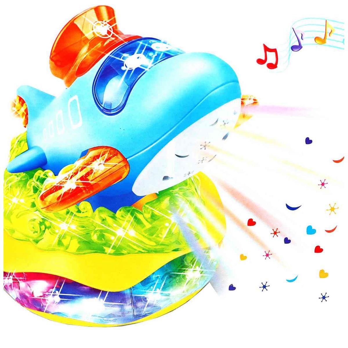 DAYOSHOP - Juguete De Avión Interactivo Musica Movimiento  Baterias