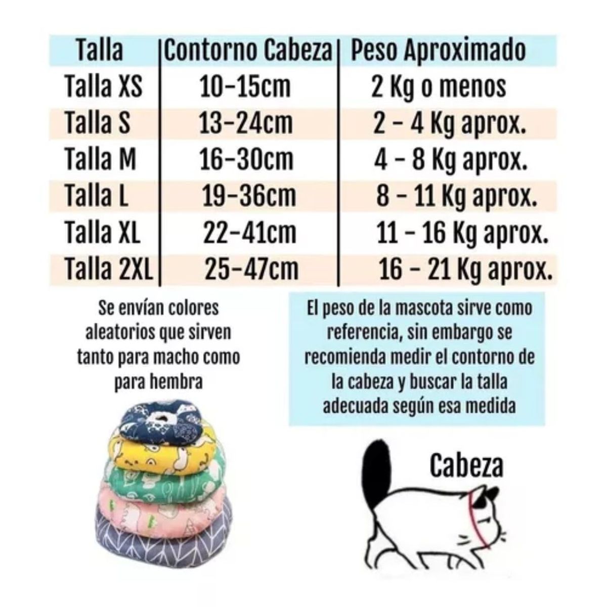 AFM - Collar Isabelino Tipo Dona talla S