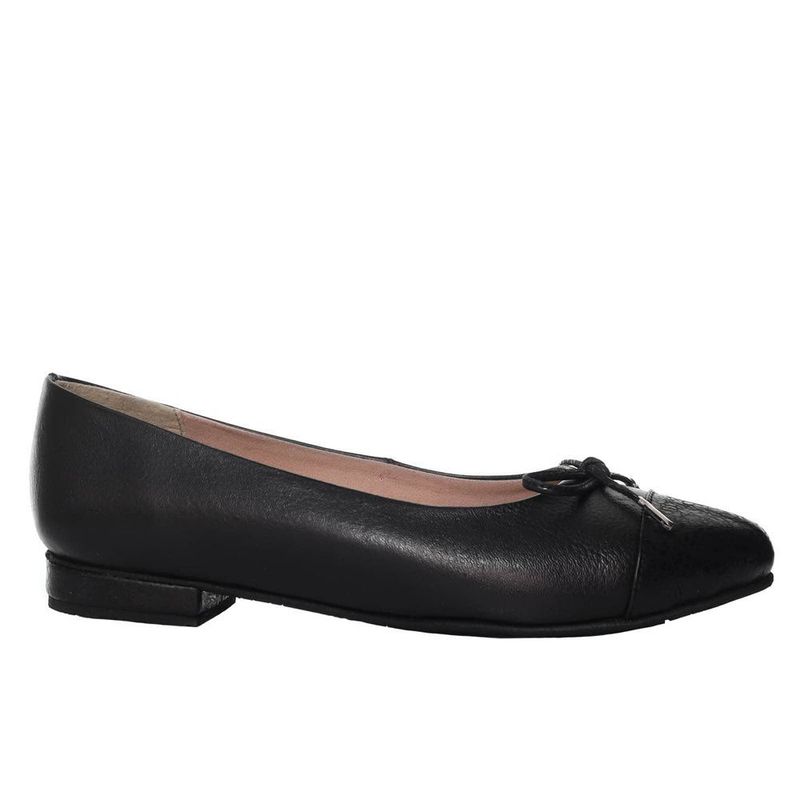 ZAVATTY - Baleta para mujer H-RUT NEGRO CUERO ZAVATTY