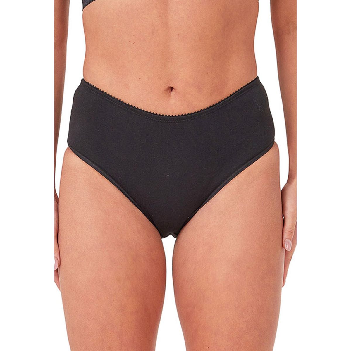 SANTANA - Panty Semi Clásico Mujer Santana Negro