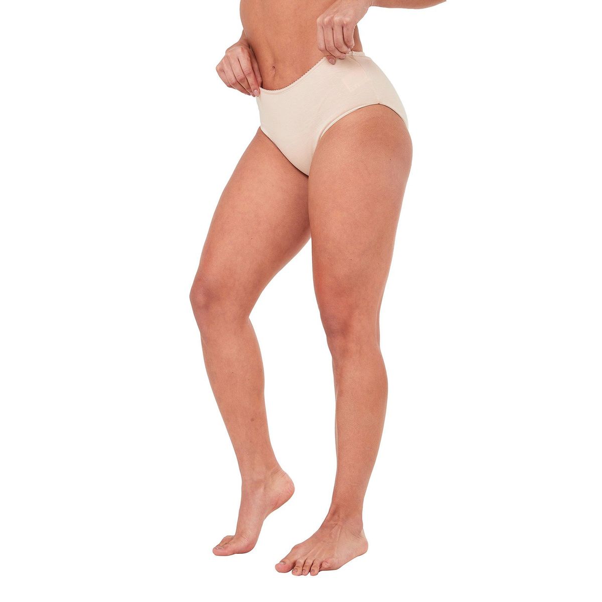 SANTANA - Panty Semi Clásico Mujer Santana Beige