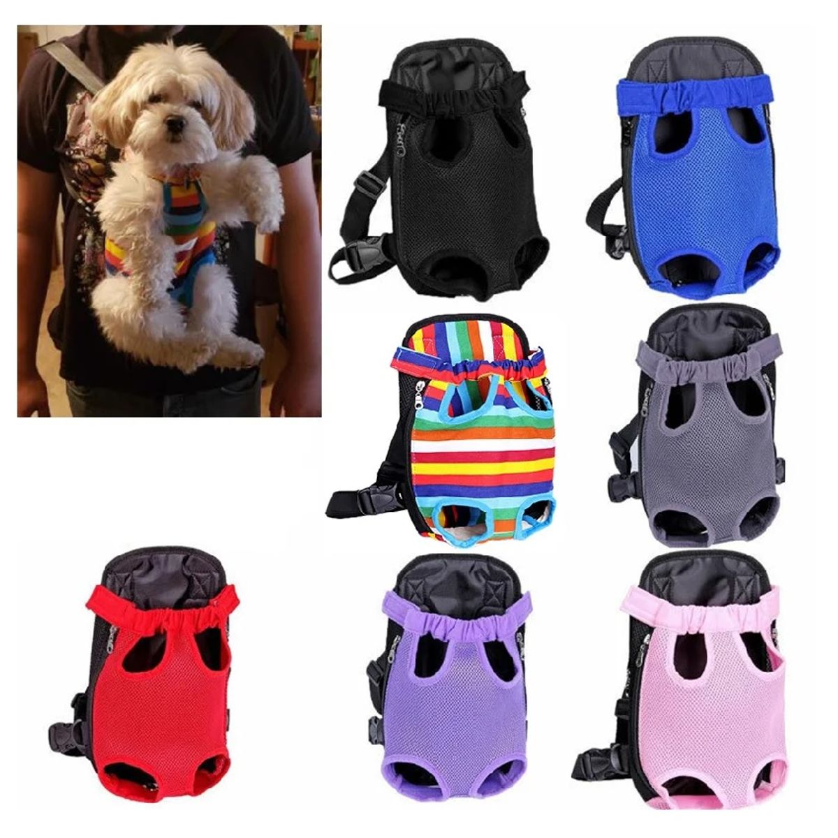 GENERICO - Cargador Maleta Perro Estilo Bebé Canguro para Moto Talla L