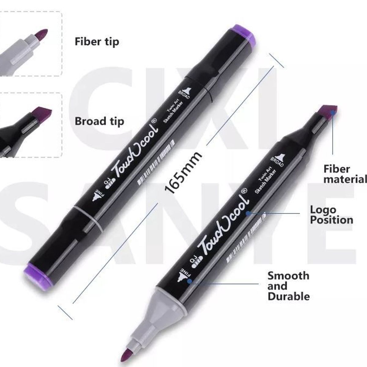 TOUCH - Marcadores Dobles Touchcool X 80 Base Alcohol Rotuladores