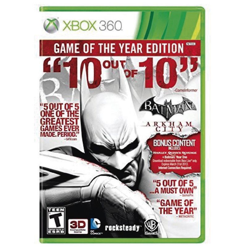MICROSOFT - Batman Arkham City Game of the Year - Xbox 360