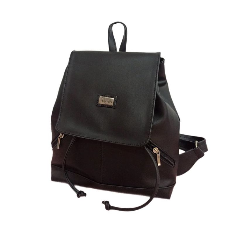 ROSE - Morral mujer mochila color negro  marca ROSE