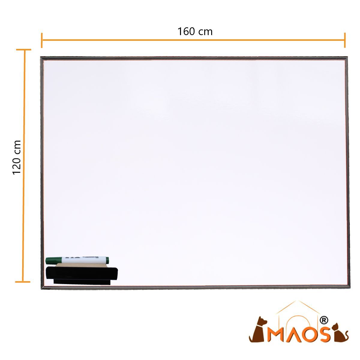 MAOS - Tablero Acrílico Borrable Liso Borrador 120cmx160cm