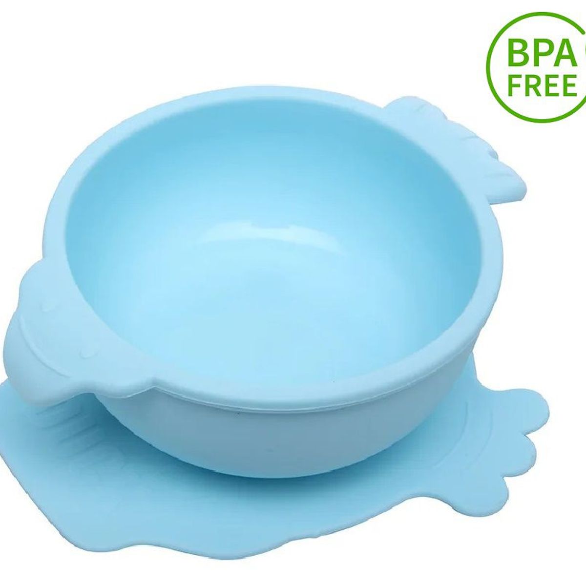 GENERICO - Bowl en Silicona Diseño Pato - Alimentación del bebe