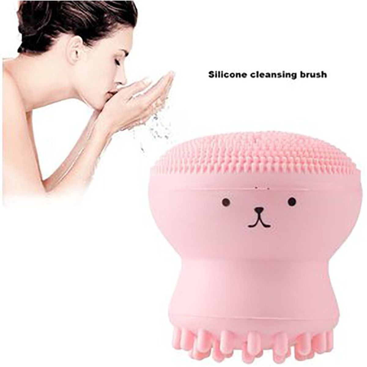GENERICO - Cepillo de silicona exfoliante - pulpo facial