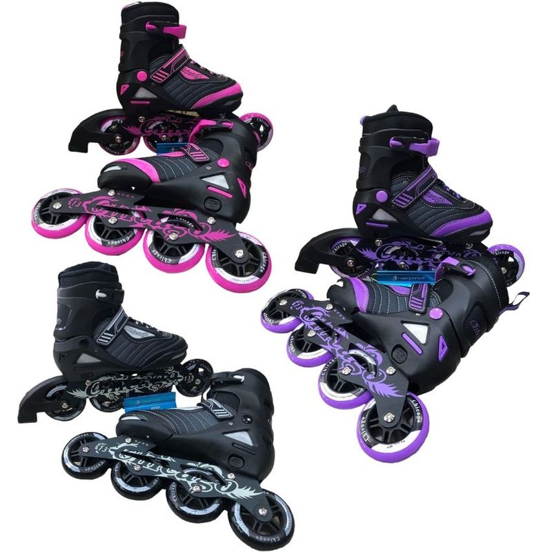 CHICAGO - Patines Semiprofesionales Línea Ajusta a 3 Tallas, 35 a 38