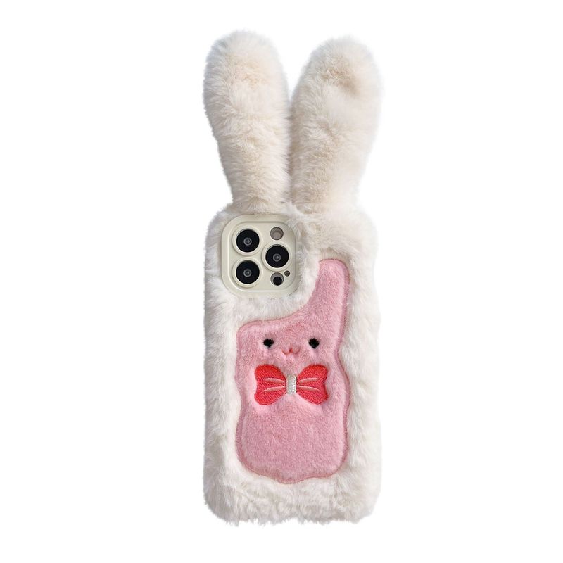 GENERICO - Forro Funda Peluche Orejas Para ¡Phone 13