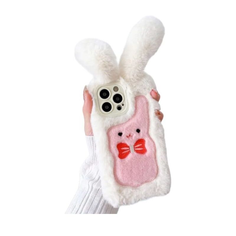 GENERICO - Forro Funda Peluche Orejas Para ¡Phone 14