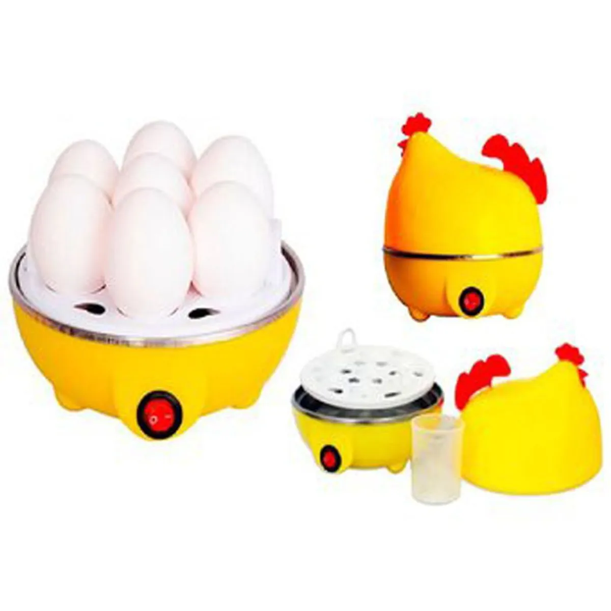 GENERICO - Cocedor huevos 7 huevos eléctrico hervidos pochados cocinar