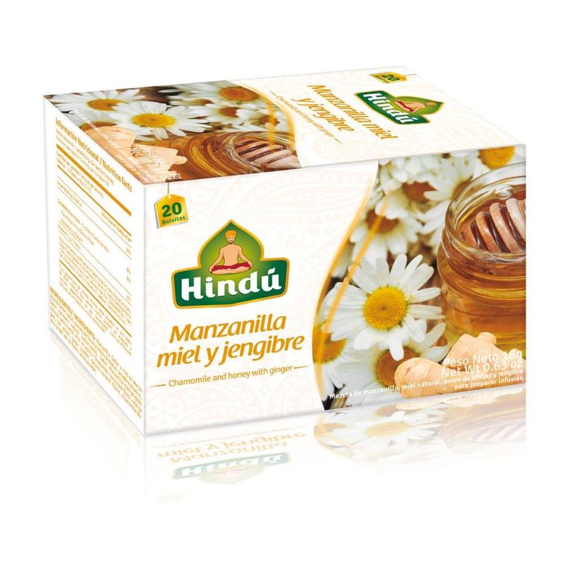 HINDU - Aromatica Hindu Manzanilla Miel Y Jengibre X 20Sobres
