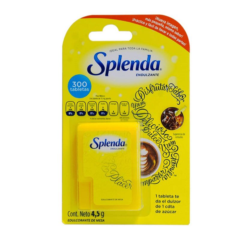 SPLENDA - Endulzante Splenda 300 Tabletas X 4.5Gr