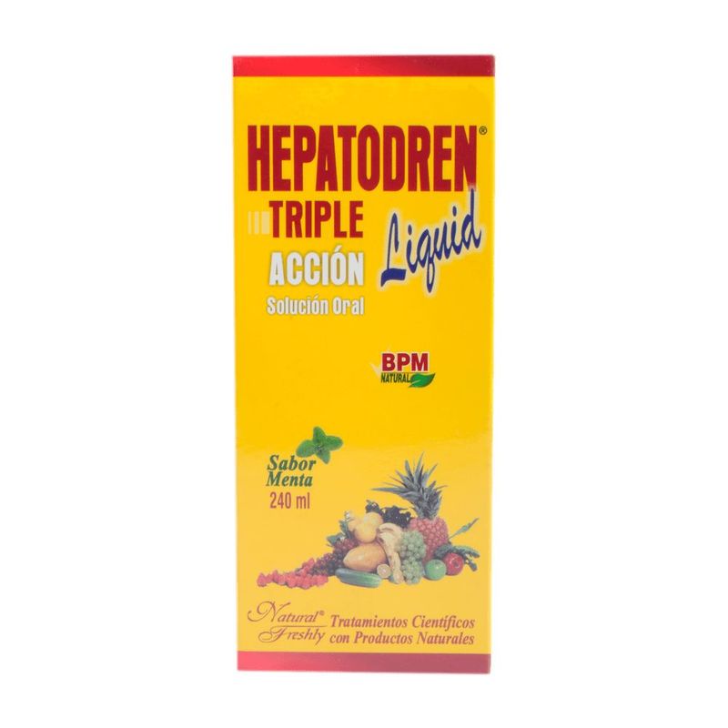NATURAL FRESHLY - Hepatodren Triple Accion X 240 Ml Menta