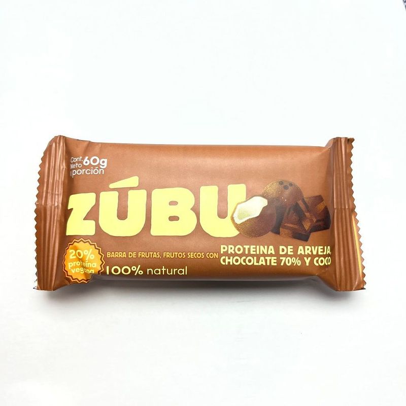 GENERICO - Barra Proteina Zubu Arveja Chocolate Y Coco X 60g