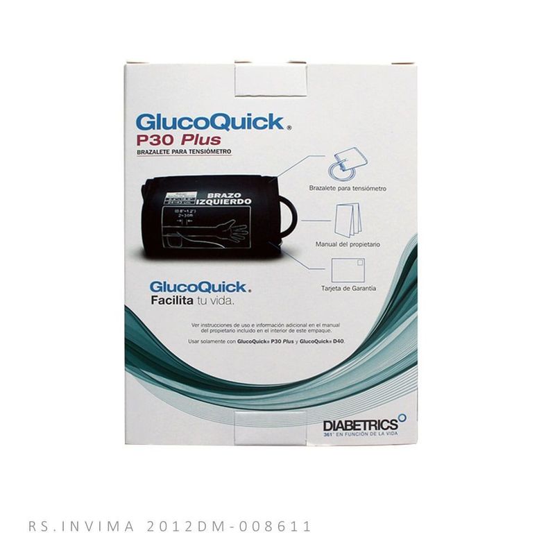 GLUCOQUICK - Brazalete Glucoquick Para Tensiometro P30 Plus
