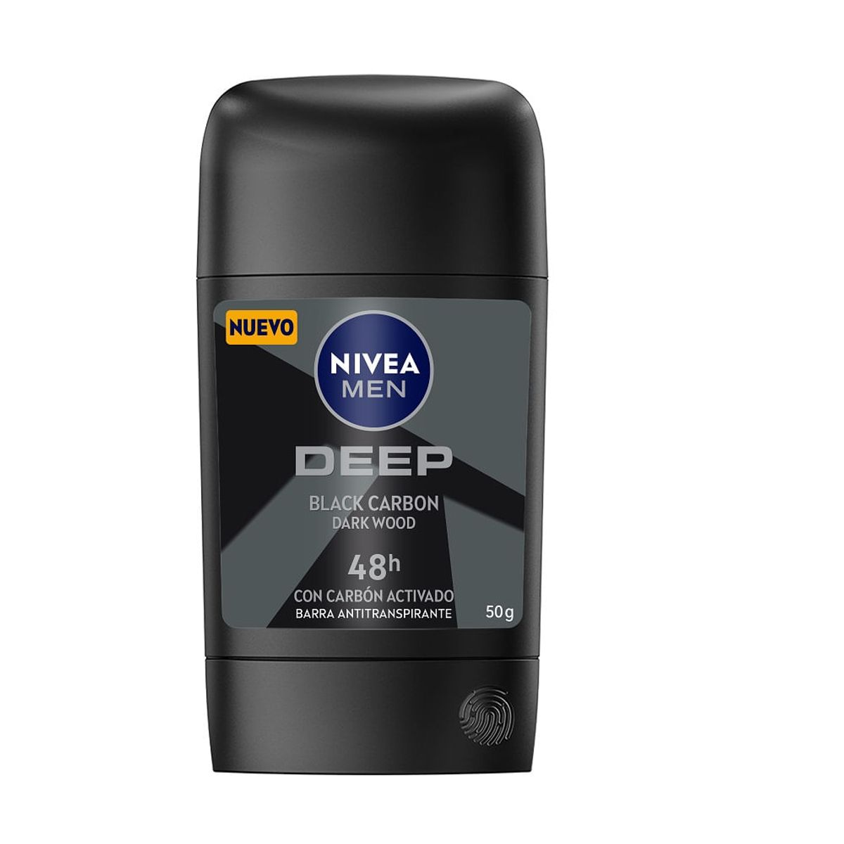 NIVEA - Desodorante Nivea Men Deep Black Carbón Barra X 50Ml