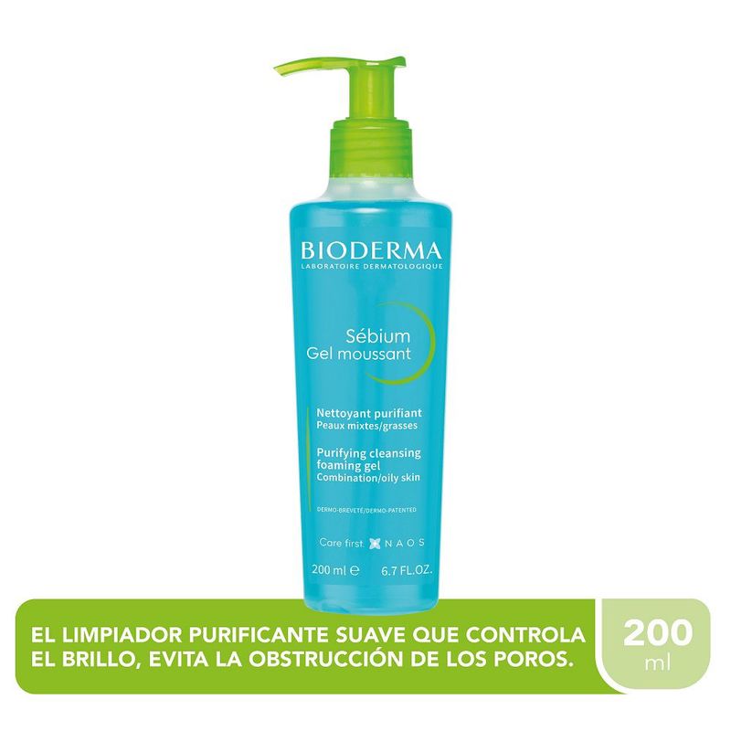 BIODERMA - Bioderma Sébium Gel Moussant Limpiador X 200ml