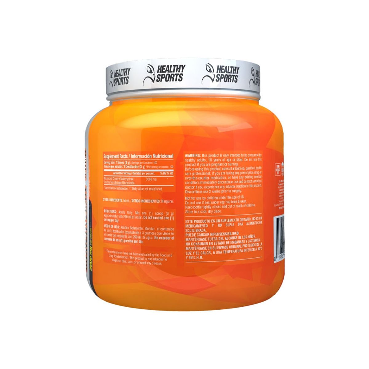 HEALTHY SPORTS - Creatine Healthy Sports Monohydrate 3000mg X 300g