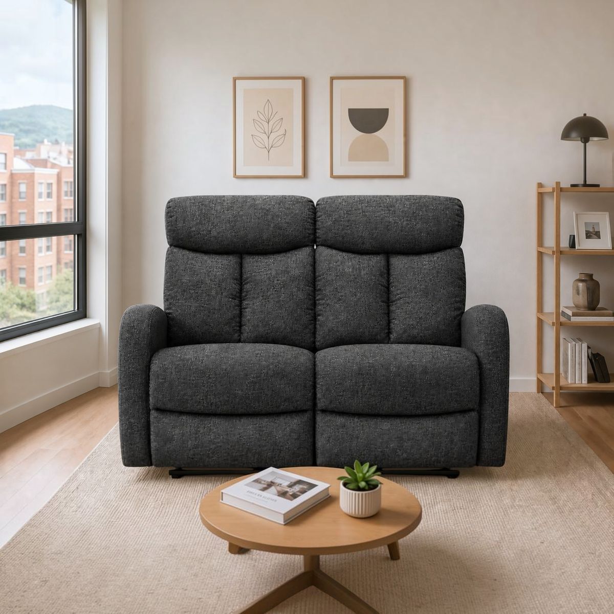 MUEBLES FIOTTI - Sofa Reclinable 2 Puestos Trudy