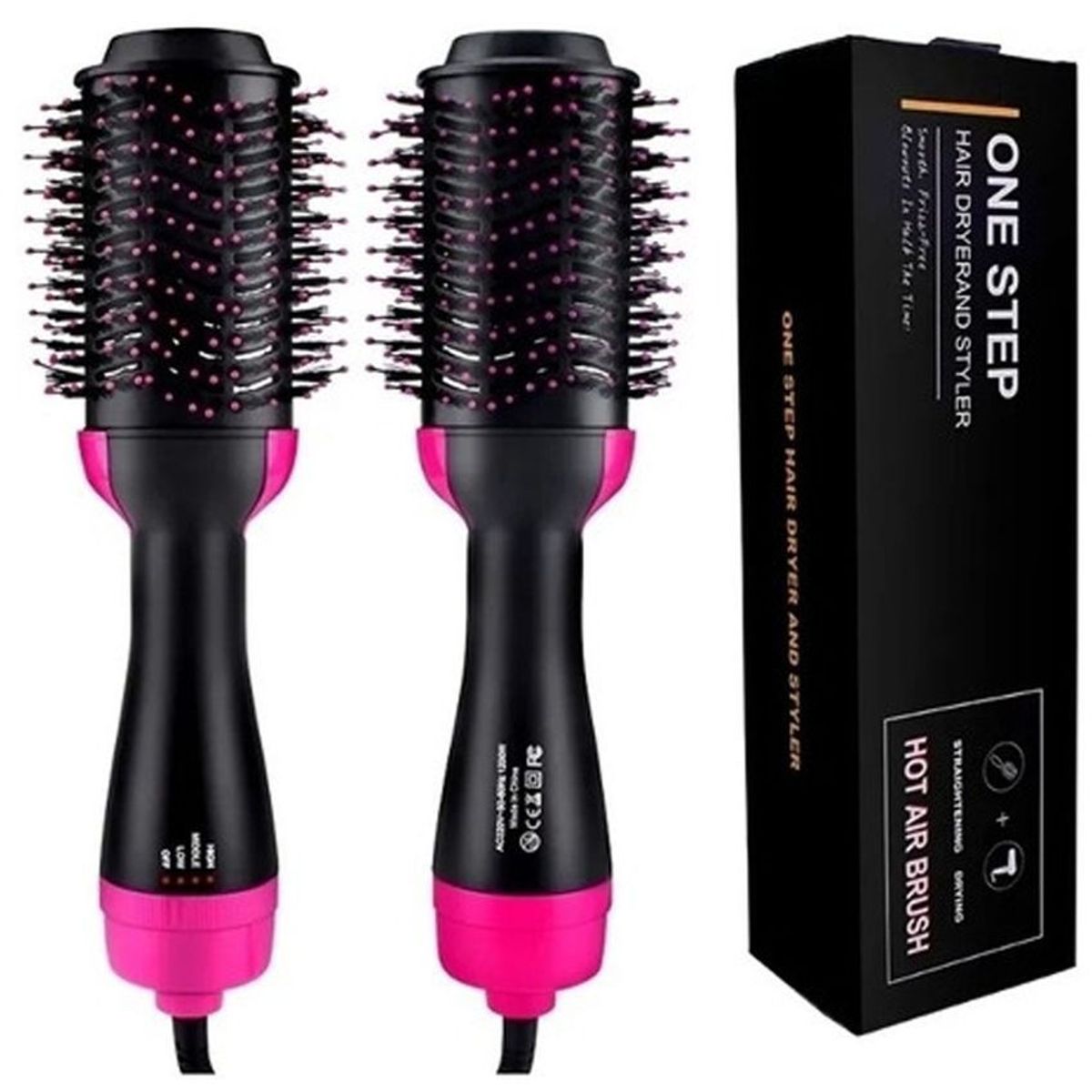 ONE STEP - Cepillo giratorio de aire caliente para cabello one - step