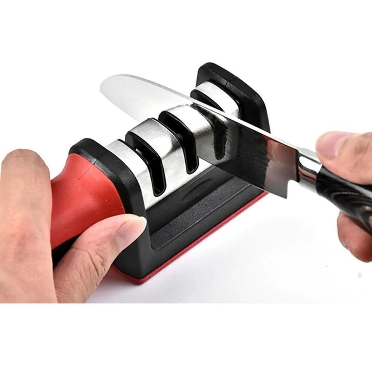 GENERICO - Afilador de cuchillos acero mango antideslizante pro