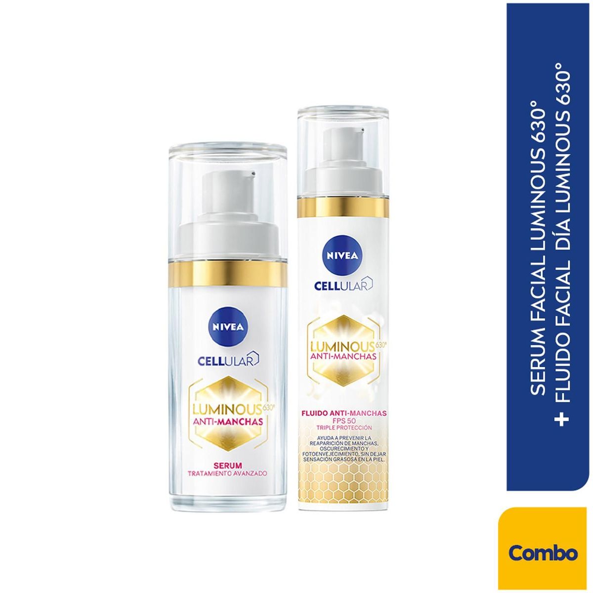 NIVEA - Combo Nivea Cellular Luminous Serum + Crema dia