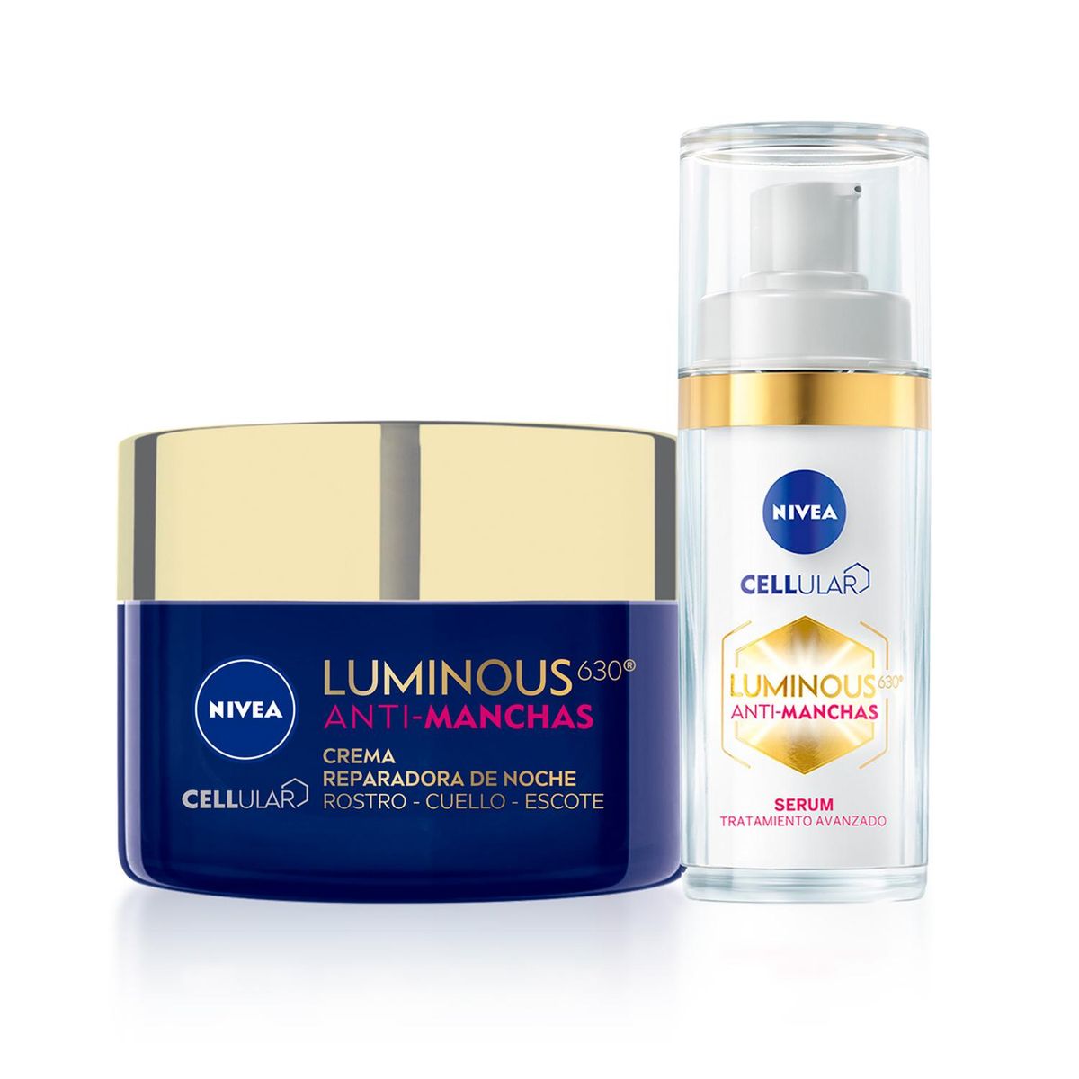NIVEA - Combo Nivea Cellular Luminous Serum + Crema noche