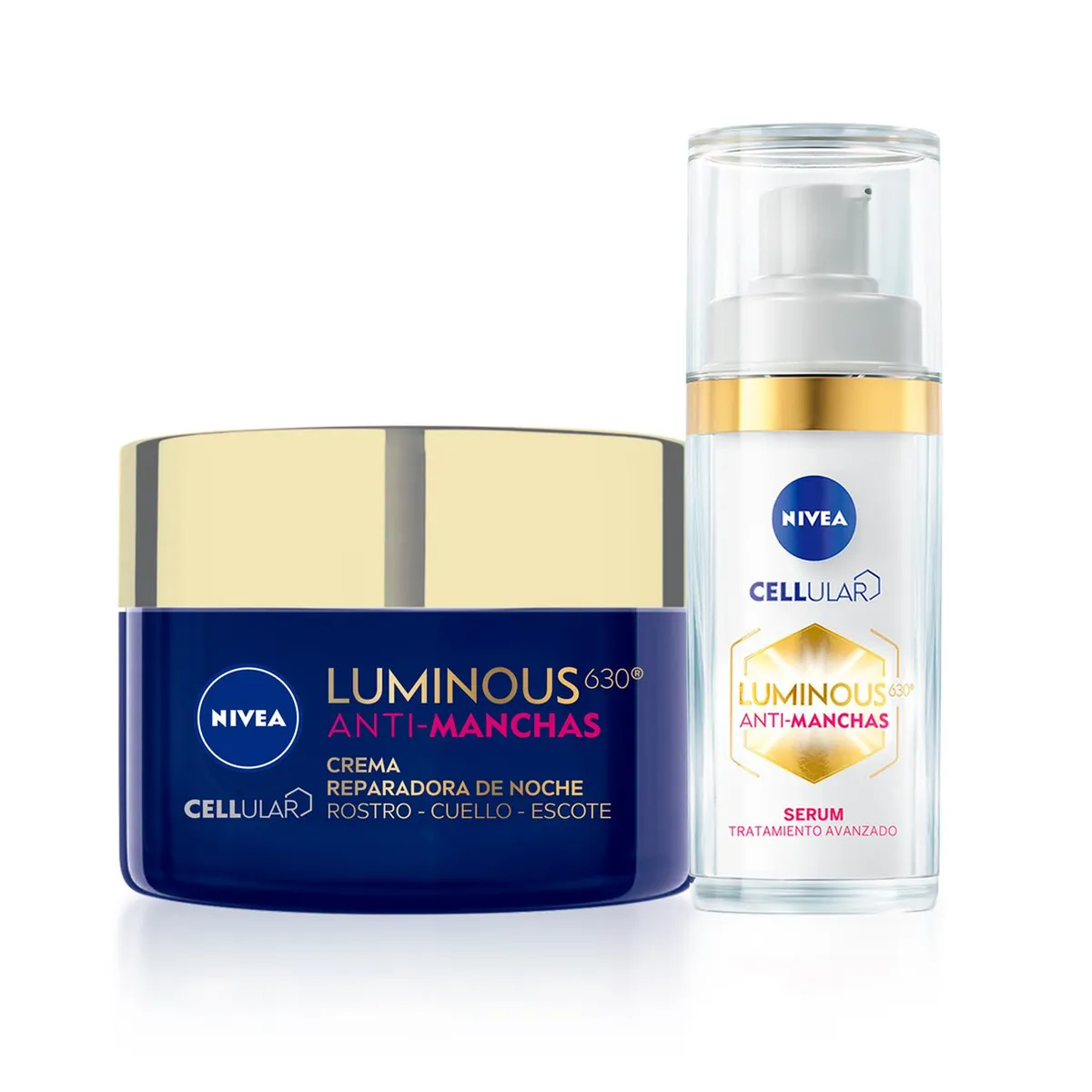 NIVEA - Combo Nivea Cellular Luminous Serum + Crema noche