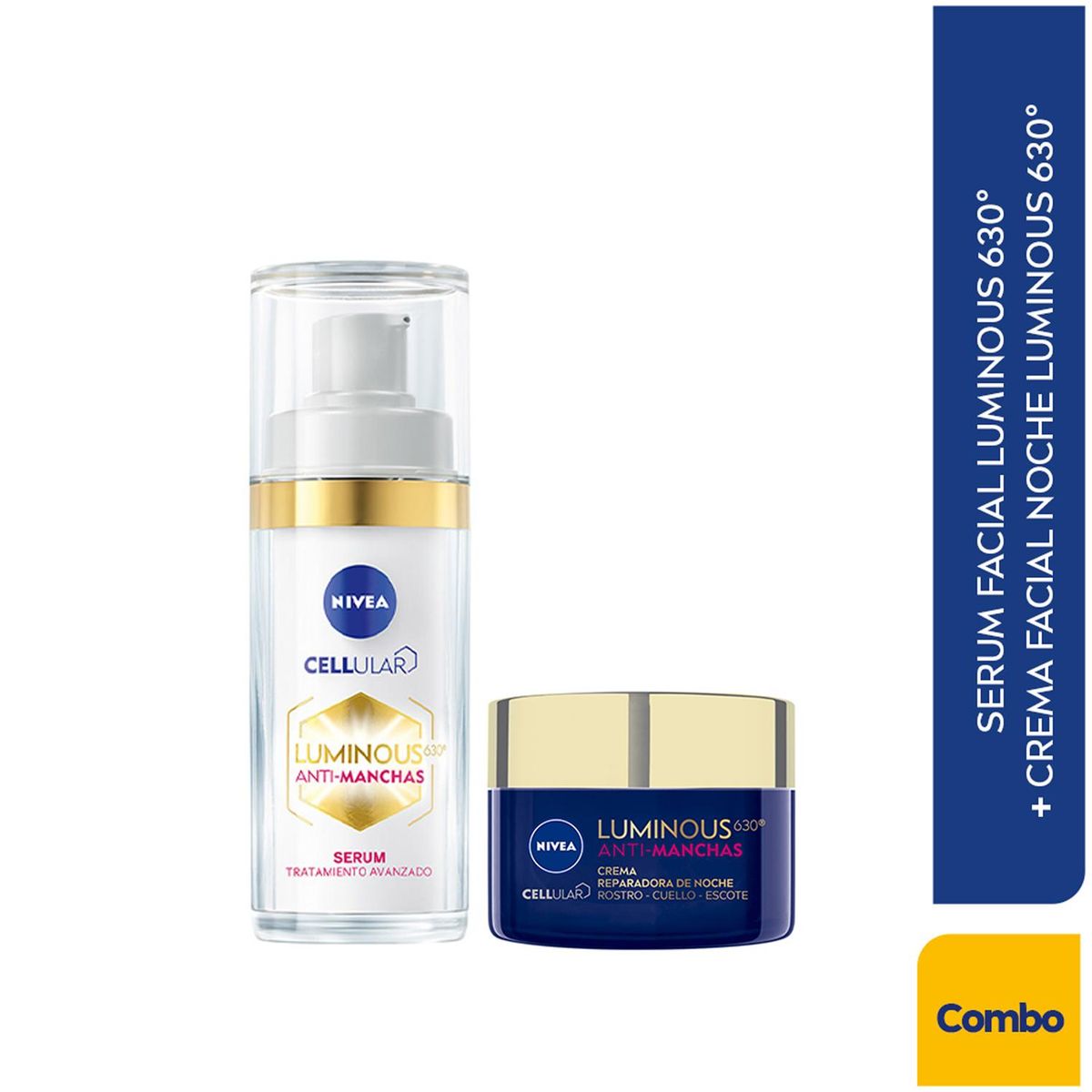 NIVEA - Combo Nivea Cellular Luminous Serum + Crema noche