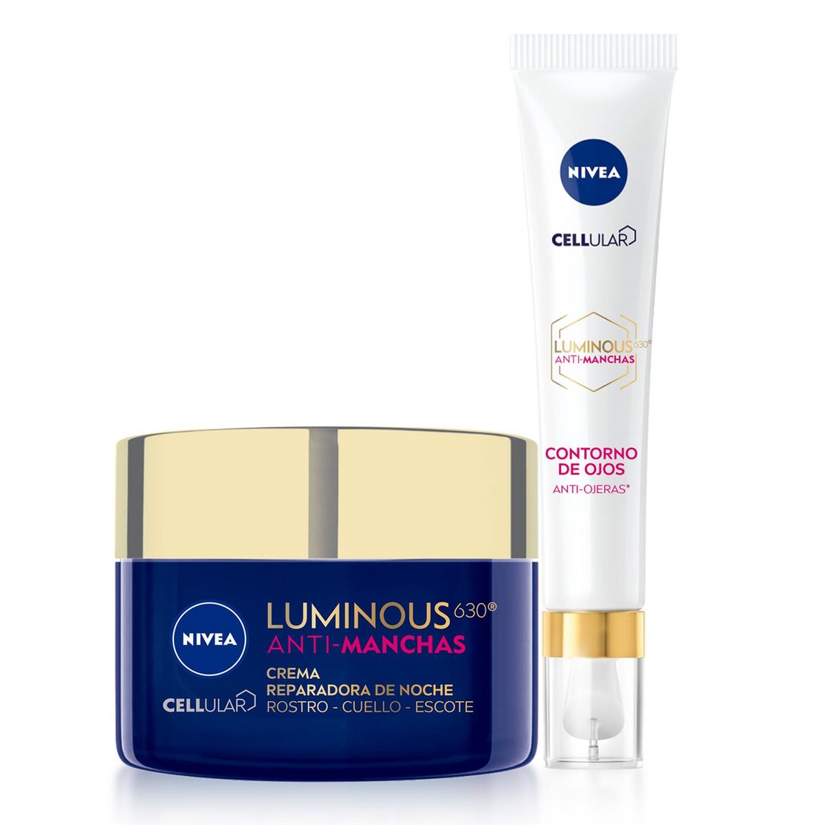 NIVEA - Combo NIVEA Luminous ANTIMANCHAS contorno de ojos y crema de noche