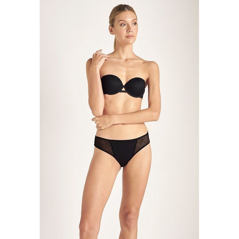 TOUCHE LINGERIE - BRASIER CON COPA EN TUL ESTAMPADO