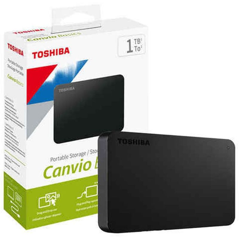 TOSHIBA - Disco duro externo 1tb toshiba canvio basics usb