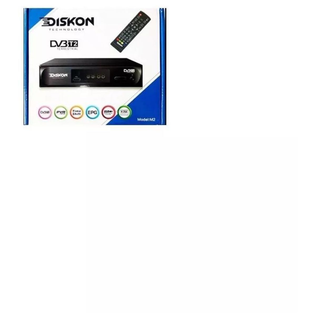 GENERICO - Decodificador tdt wifi receptor tv digital t2 antena diskon