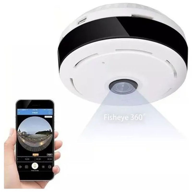Camara ip ojo de pez 360 app v380 pro 1080p wifi micro 128g