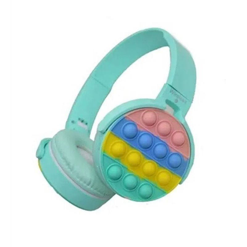 GENERICO - Audifonos diadema bluetooth inálambricos push popit niños