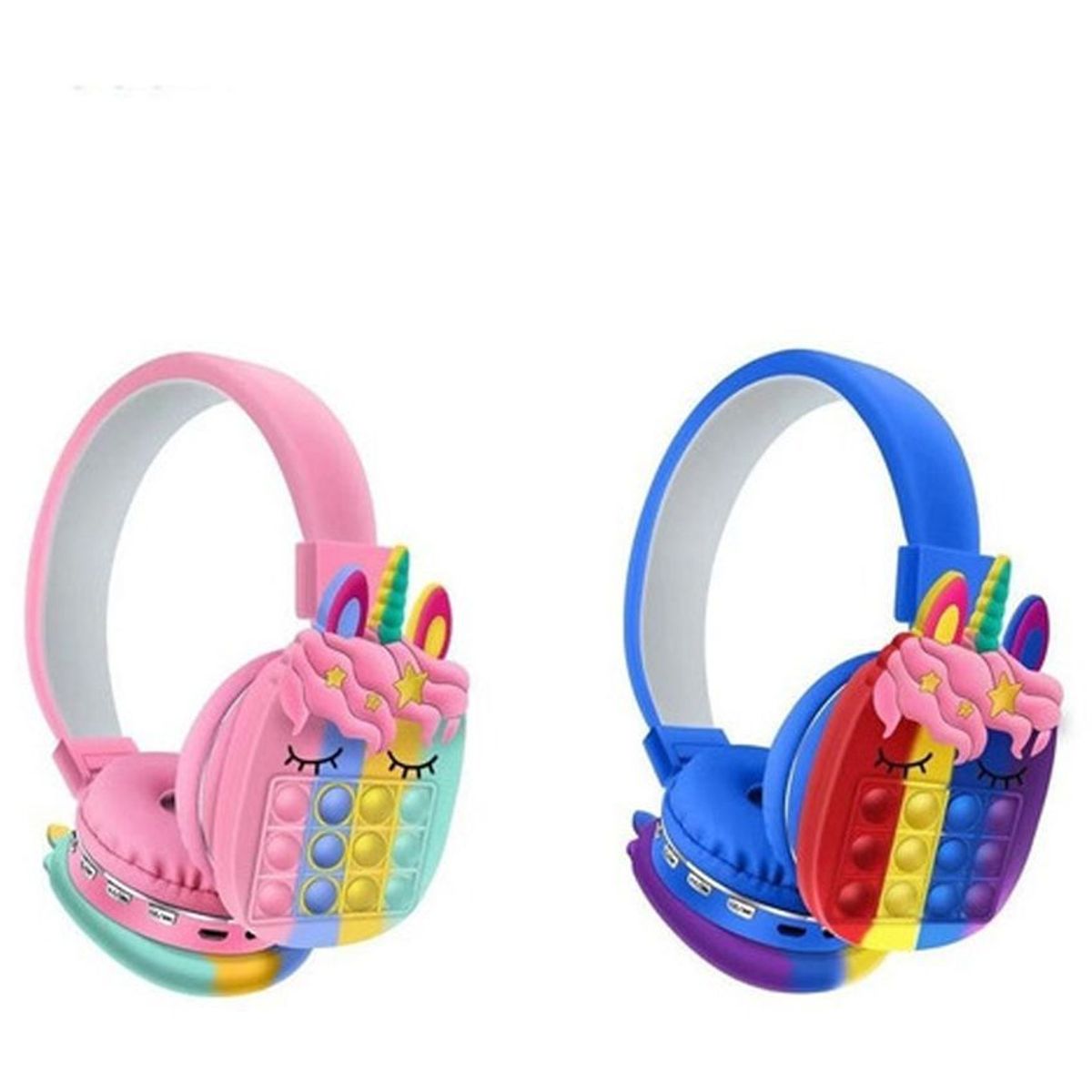 GENERICO - Audifonos diadema bluetooth inálambricos push popit niños