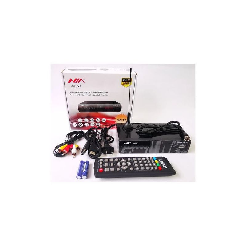 SKY - Decodificador tdt con wifi antena control  cables