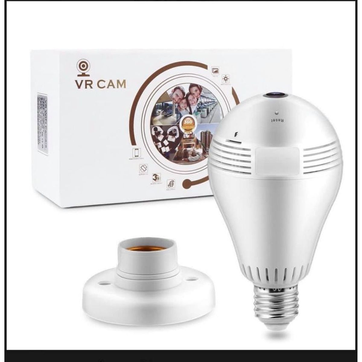 SKY - Camara bombillo ip seguridad wifi hd vision nocturna espia