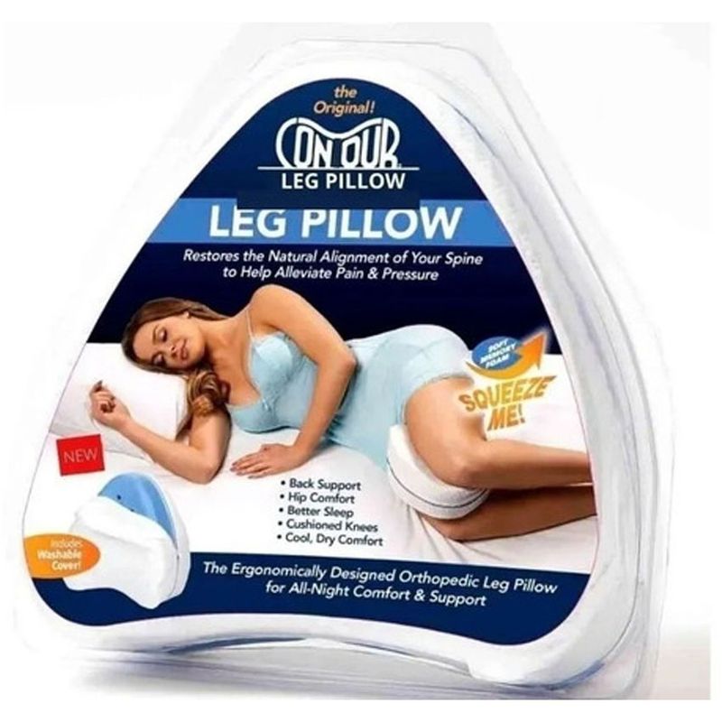 GENERICO - Almohada ortopédica piernas espuma viscoelástica