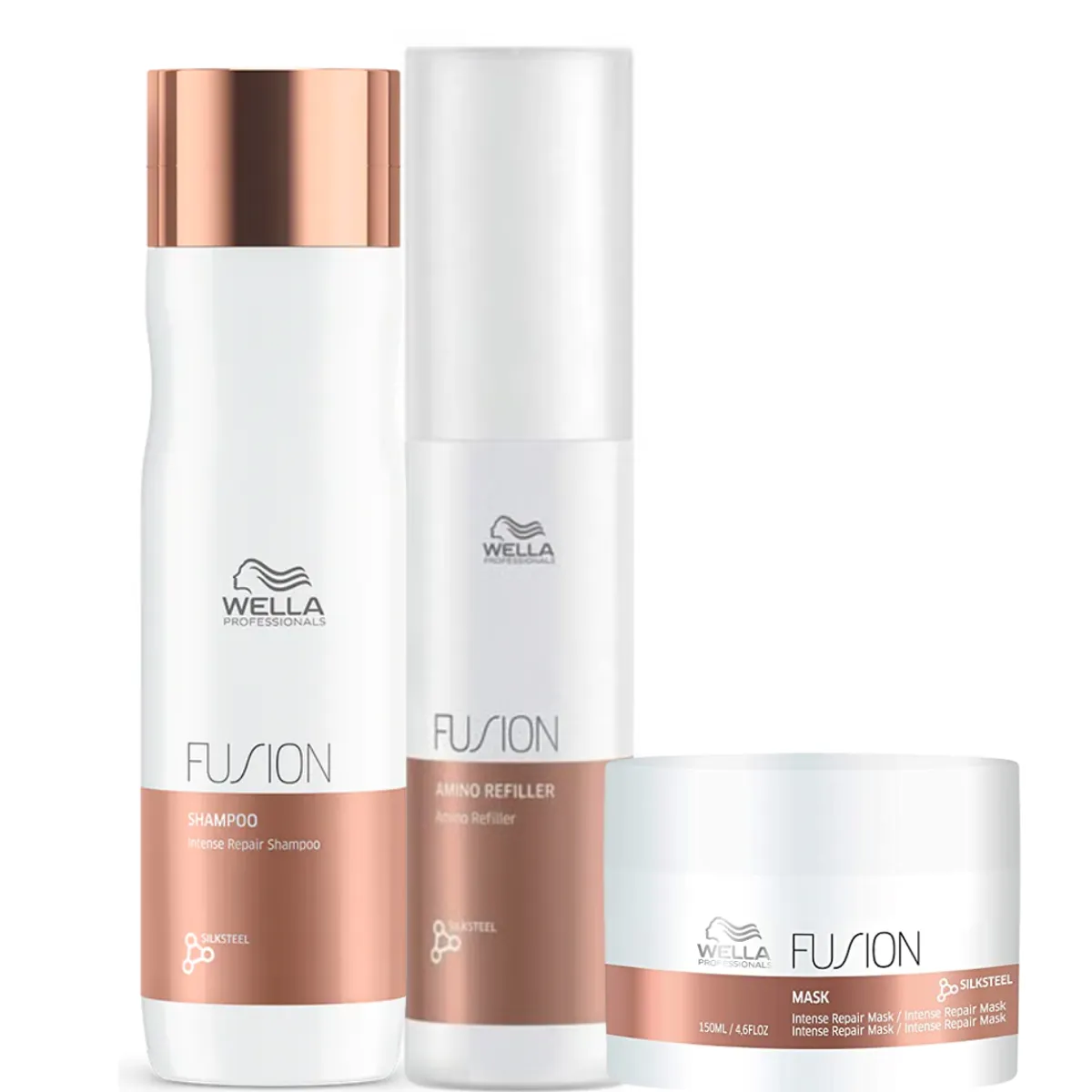 WELLA - Kit Wella Fusion Shampoo  Mascarilla  Amino Refiller